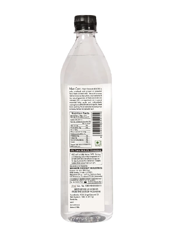Max Care Cold Pressed Virgin Coconut Oil, 1 L-2.webp